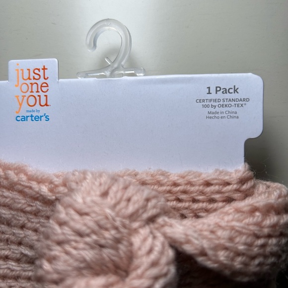 NWT Carter’s Pink Top Knot Baby Girl Headband - Picture 2 of 3